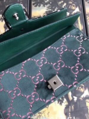 Gucci Green Dionysus GG VeLV Replicaet Small Bag