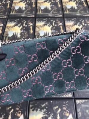 Gucci Green Dionysus GG VeLV Replicaet Small Bag