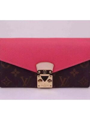 LOUIS VUTTON Replica PALLAS WALLET Rose Litchi M58417