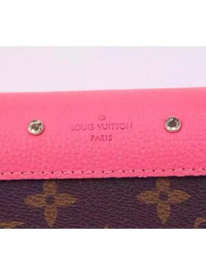 LOUIS VUTTON Replica PALLAS WALLET Rose Litchi M58417