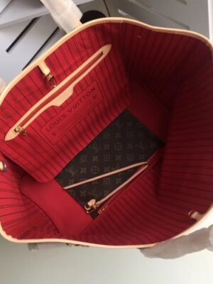 Louis Vuittom Monogram Canvas Neverfull GM Bag RED M41180