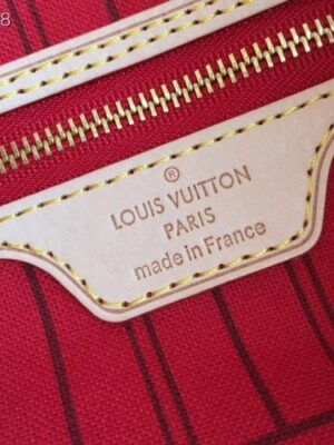 Louis Vuittom Monogram Canvas Neverfull MM Bag red