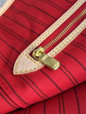 Louis Vuittom Monogram Canvas Neverfull MM Bag red