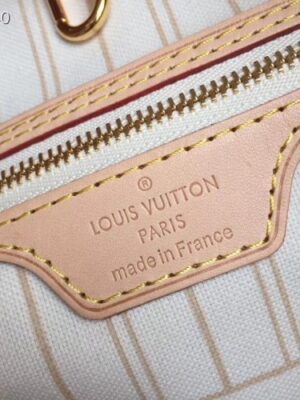 Louis Vuittom damier azur Canvas Neverfull MM Bag beige N41361