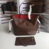 Louis Vuittom damier ebene Canvas Neverfull MM Bag cherry N41358