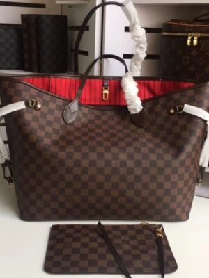 Louis Vuittom damier ebene canvas Neverfull GM Bag N41357