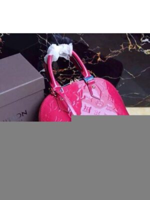 Louis Vuitton Replica Alma BB Bag Rose Red 2015