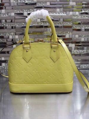 Louis Vuitton Replica Alma BB Bag Yellow 2015