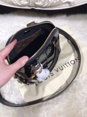 Louis Vuitton Replica Alma BB Patent Leather Bag M51904 Black 2017