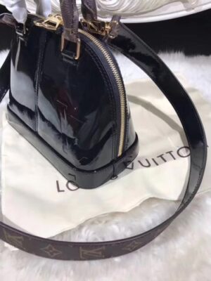 Louis Vuitton Replica Alma BB Patent Leather Bag M51904 Black 2017