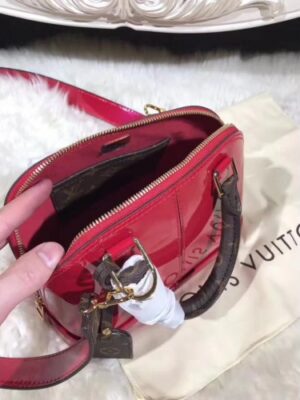 Louis Vuitton Replica Alma BB Patent Leather Bag M51904 Cherry Red