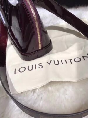 Louis Vuitton Replica Alma BB Patent Leather Bag M51904 Dark Red 2017