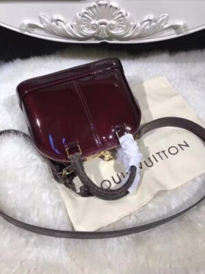 Louis Vuitton Replica Alma BB Patent Leather Bag M51904 Dark Red 2017