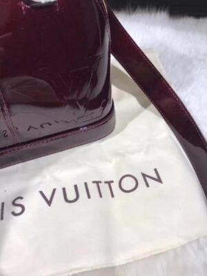 Louis Vuitton Replica Alma BB Patent Leather Bag M51904 Dark Red 2017