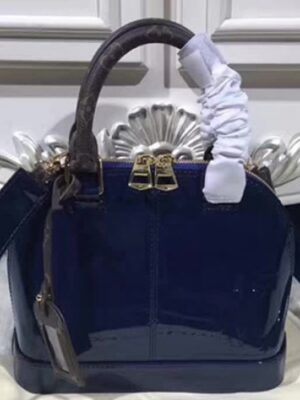 Louis Vuitton Replica Alma BB Patent Leather Bag M54705 Marine Blue