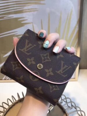 Louis Vuitton Replica Ariane Monogram Canvas Short Wallet M62037 Pink