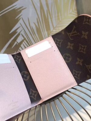 Louis Vuitton Replica Ariane Monogram Canvas Short Wallet M62037 Pink