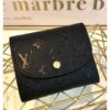 Louis Vuitton Replica Ariane Monogram Empreinte Leather Short Wallet M64148 Noir