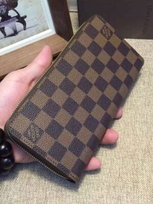 Louis Vuitton Replica BRAZZA WALLET Damier Ebene Canvas N60017