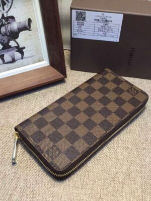 Louis Vuitton Replica BRAZZA WALLET Damier Ebene Canvas N60017