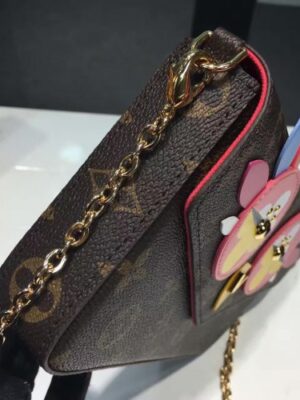 Louis Vuitton Replica Bird Pochette Felicie Chain Wallet Bag M62416 RED 2017(KD-722403)