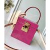 Louis Vuitton Replica Bleecker Box Top Handle Bag in Monogram Vernis Leather M52464 Pink 2018