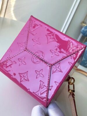 Louis Vuitton Replica Bleecker Box Top Handle Bag in Monogram Vernis Leather M52464 Pink 2018