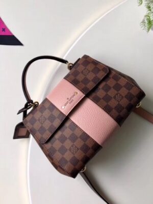 Louis Vuitton Replica Bond Street BB Handbag N41071 Damier Ebene Canvas/Pink 2018