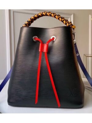 Louis Vuitton Replica Braided Handle Epi Leather NéoNoé Bucket Bag M53916 2019