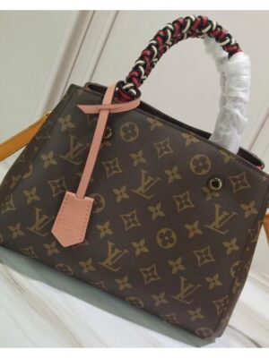 Louis Vuitton Replica Braided Handle Monogram Canvas Montaigne BB Bag M44671 2019