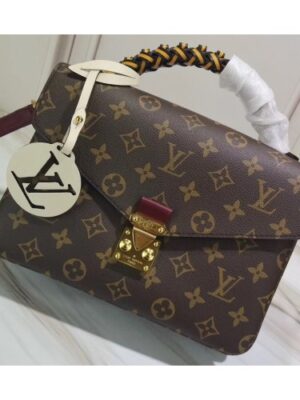 Louis Vuitton Replica Braided Handle Monogram Canvas Pochette Metis Bag M44668 Yellow 2019