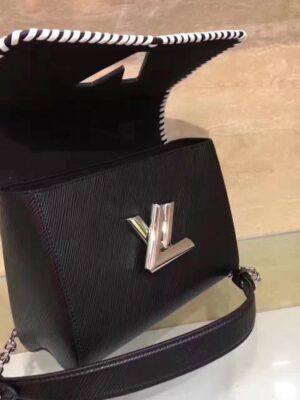 Louis Vuitton Replica Braiding And Beads EPI Twist MM Bag M42778 Black 2016