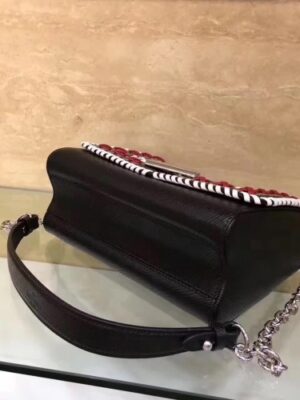 Louis Vuitton Replica Braiding And Beads EPI Twist MM Bag M42778 Black 2016