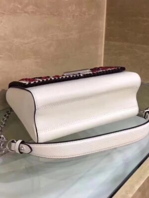 Louis Vuitton Replica Braiding And Beads EPI Twist MM Bag M42778 White 2016