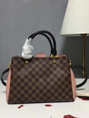 Louis Vuitton Replica Brittany Damier Canvas Tote N41674 Pink 2018