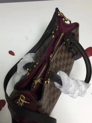 Louis Vuitton Replica Brittany Damier Canvas Tote N41675 Bordeaux 2018