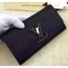 Louis Vuitton Replica CAPUCINE WALLET M62132 BLACK 2017