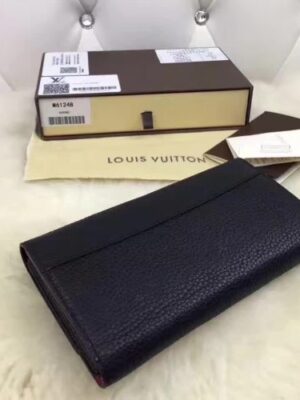 Louis Vuitton Replica CAPUCINE WALLET M62132 BLACK 2017