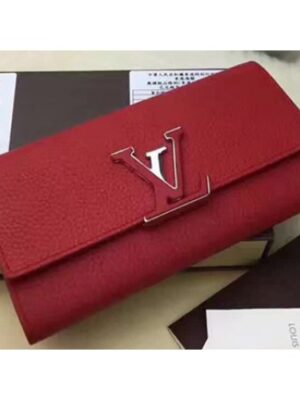 Louis Vuitton Replica CAPUCINE WALLET M62132 RED 2017