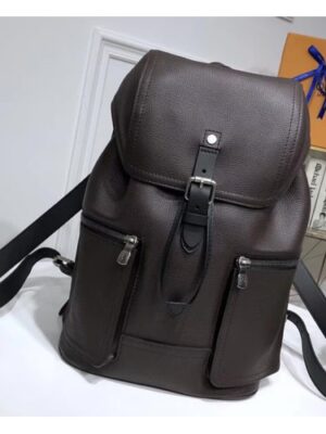 Louis Vuitton Replica Calfskin Canyon Backpack With Otuside Pockets M54959 Marron 2017