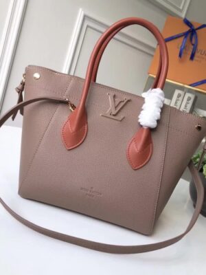 Louis Vuitton Replica Calfskin Freedom Handbag M54841 Taupe 2017