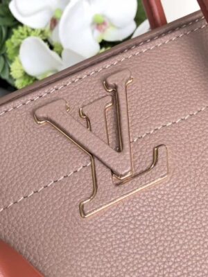 Louis Vuitton Replica Calfskin Freedom Handbag M54841 Taupe 2017