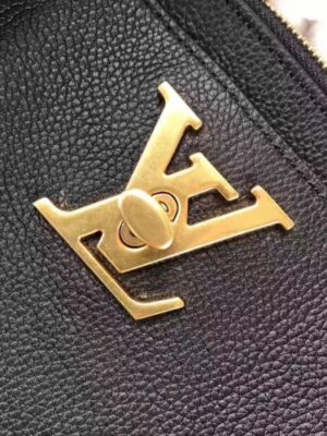 Louis Vuitton Replica Calfskin Leather Lockmeto Epsom M54569 Noir 2017