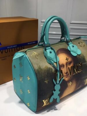 Louis Vuitton Replica Calfskin Masters Collections Speedy 30 M43311 Light Blue 2017