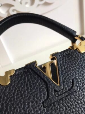 Louis Vuitton Replica Capucines BB Bag Blooms Crown M54665 Black