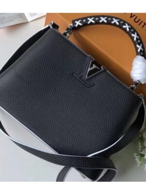 Louis Vuitton Replica Capucines BB Bag Braided Threads Handle M52384 Black