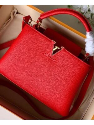 Louis Vuitton Replica Capucines BB Bag M52689 Red/Gold