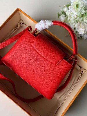 Louis Vuitton Replica Capucines BB Bag M52689 Red/Gold