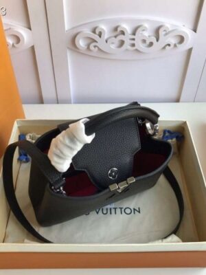 Louis Vuitton Replica Capucines BB Bag M94586 Black/SiLV Replicaer