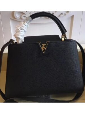 Louis Vuitton Replica Capucines BB Bag M94755 Black/Gold